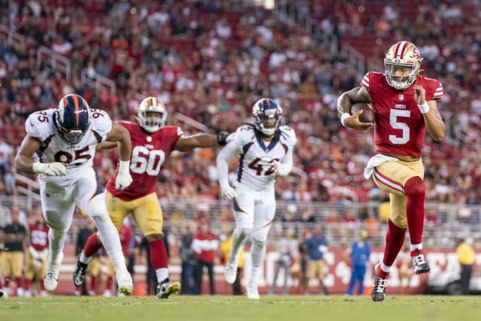 Former first-round pick Trey Lance had his best game of the preseason against the Broncos.